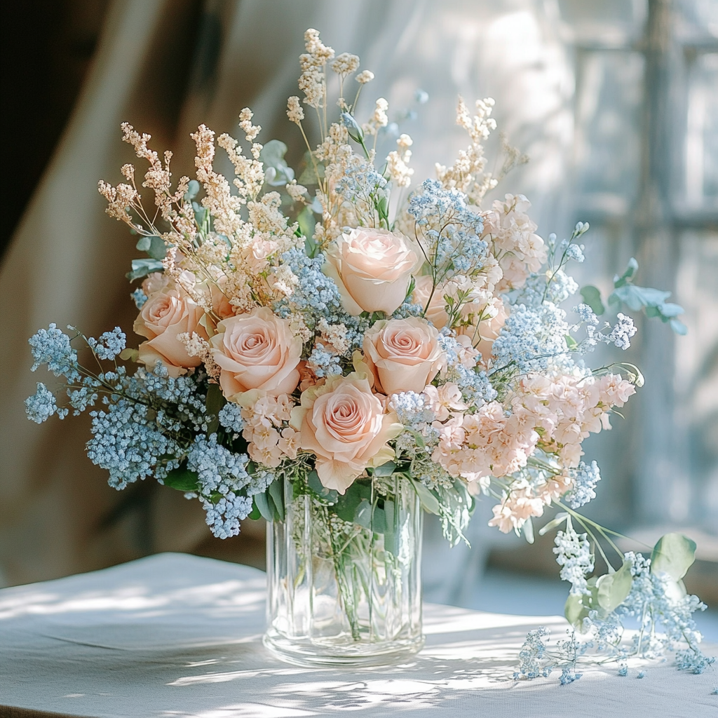 Весілля Кохання в небесних тонах